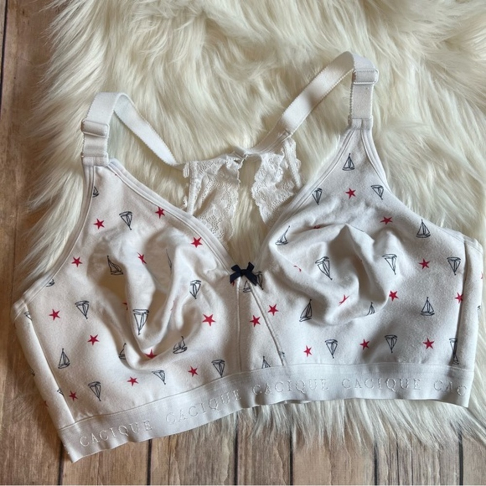 Cacique Cotton Unlined No Wire Bra 40DD